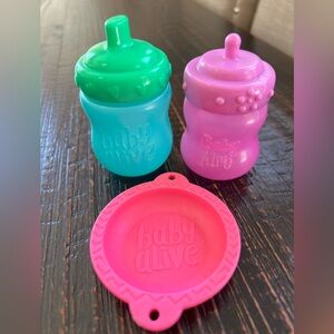 Hasbro Baby Alive  Sippy Cup Bottle Replacement Part Baby Doll Screw Top Bowl